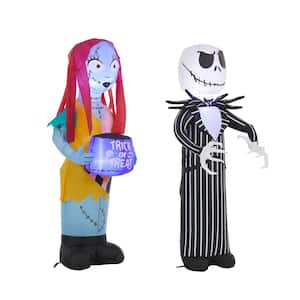 3.5 ft. Jack Skellington and Sally Airblown Halloween Inflatables