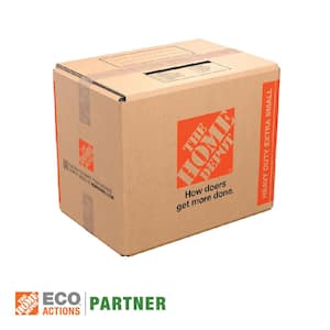 The Home Depot 21 in. L x 15 in. W x 16 in. D Medium Moving Box with  Handles MBX - The Home Depot