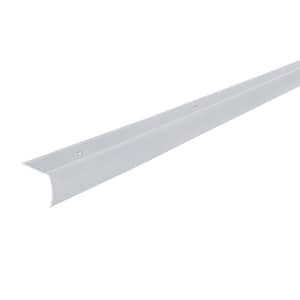 1.3 in. W x 1.1 in. H Silver Aluminum Stair Nosing