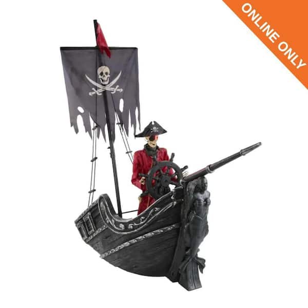 9.5 FT Dead Water Giant-Sized Animated LED Pirate Ship