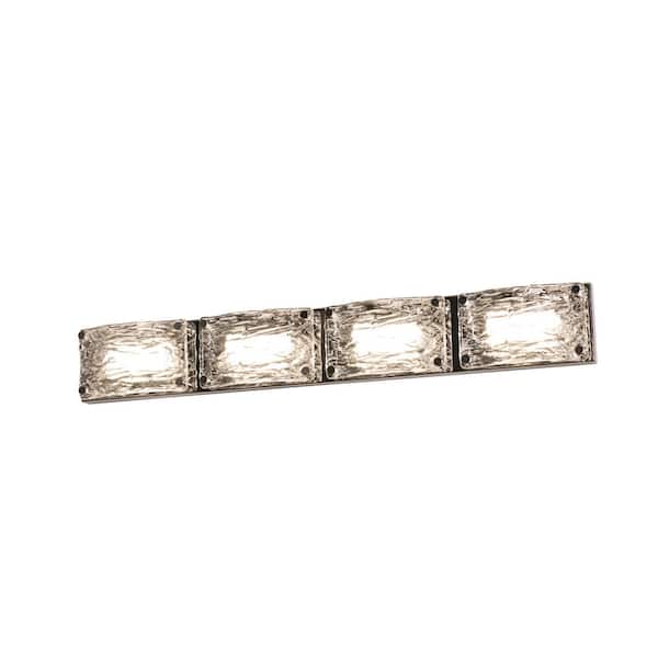 AFX Glacier 29.5 in. Polished Chrome Integrated LED Vanity Light Bar
