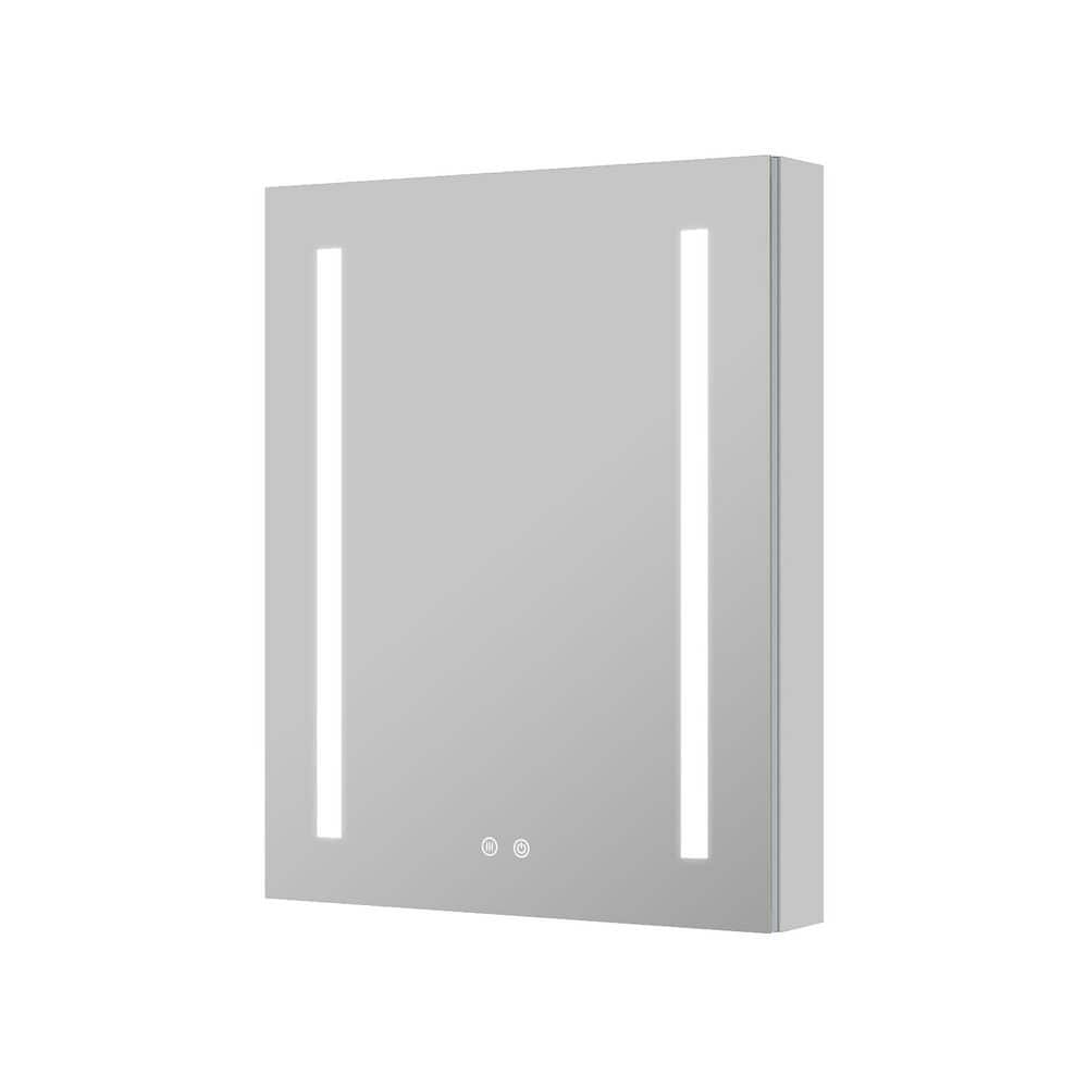 24.1 in. W x 30 in. H Rectangular Aluminum LED Fog Free Medicine Cabinet with Mirror, Right Soft Close Door price history on PriceWatchPro