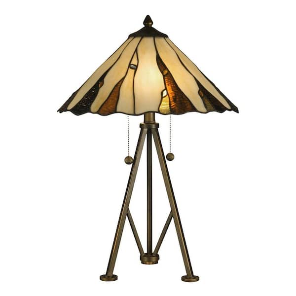 Dale Tiffany 25 in. Ripley Copper Bronze Table Lamp