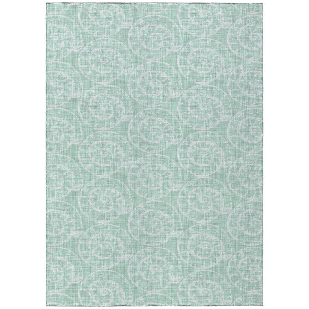 Surfside Green 9 ft. x 12 ft. Geometric Indoor/Outdoor Area Rug