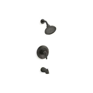 Devonshire Rite-Temp 1-Handle 1.75 GPM Bath and Shower Trim Kit in Oil-Rubbed Bronze (Valve Not Included)