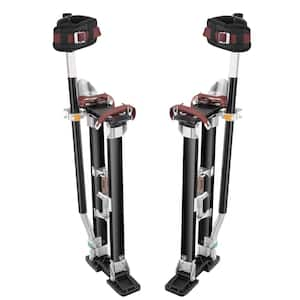 Drywall Stilts Aluminum Tool Stilts 24 to 40 in. Adjustable Painting Black