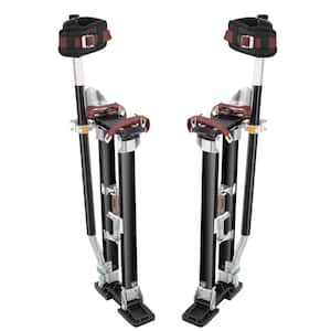Drywall Stilts 24 in. to 40 in. Adjustable Aluminum Tool Stilts Durable and Non-slip Work Stilts