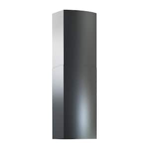 Duct Cover Extension for ZSA in Black Stainless Steel for Range Hood