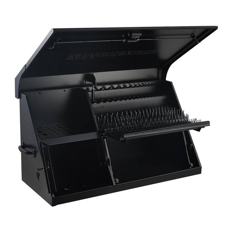 42 in. W x 18 in. D Portable Triangle Top Tool Chest for Sockets, Wrenches and Screwdrivers in Flat Black