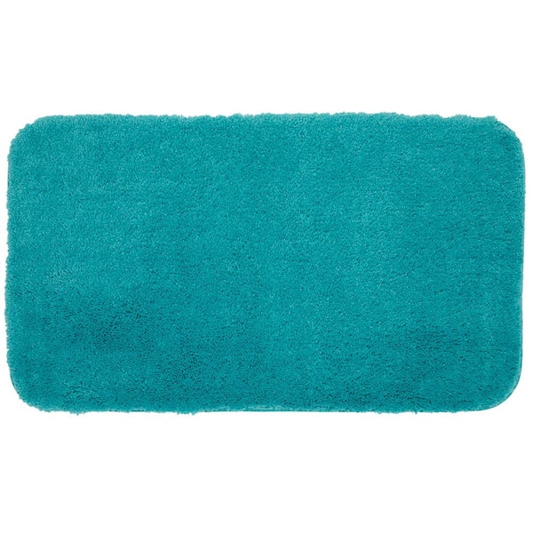 Mohawk Home Pure Perfection Turquoise 24 in. x 40 in. Nylon Bath Rug