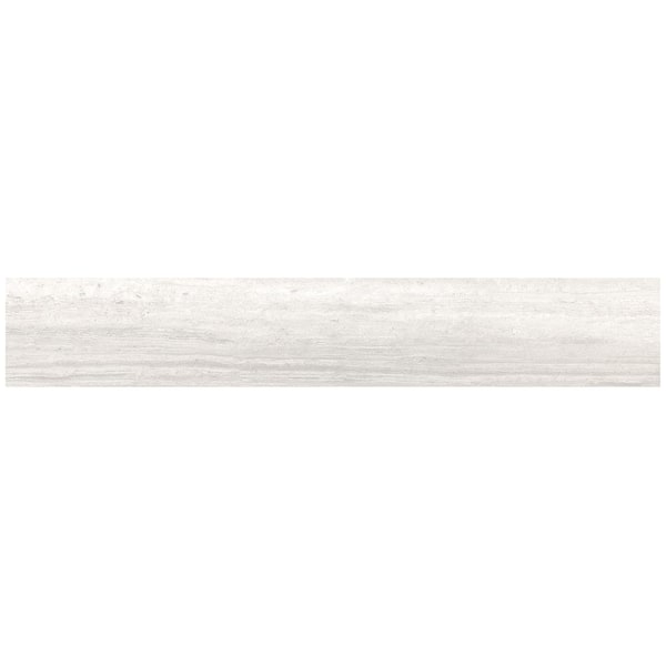 Atlanta White 3.75 in. x 23.7 in. Matte Porcelain Bullnose Tile Trim (0.61 sq. ft./Each)