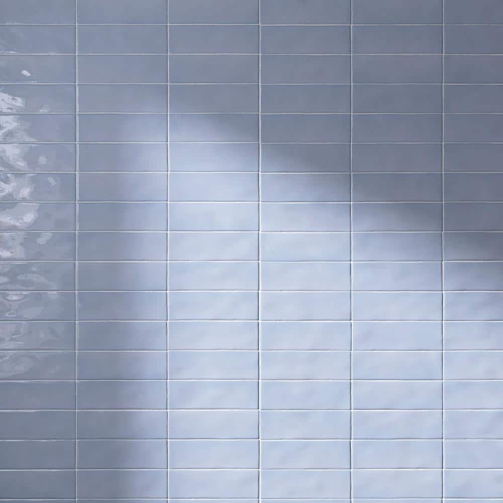Borgo Sky Blue Subway 7.9 in. x 2.6 in. Polished Porcelain Tile Sample price history on PriceWatchPro