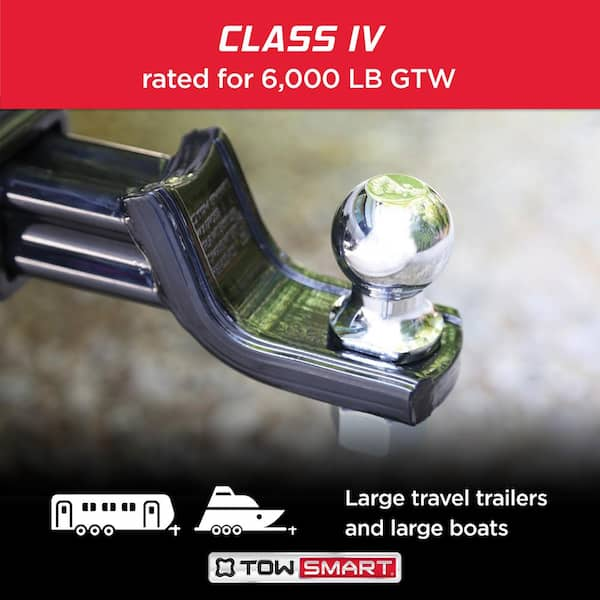 Towsmart Class 4 6 000 Lb 2 5 16 In Ball Diameter 1 In Shank Diameter 3 In Shank Length Chrome Trailer Hitch Ball 764 The Home Depot