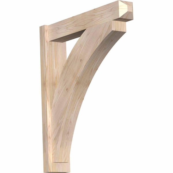 Ekena Millwork 6 in. x 32 in. x 28 in. Douglas Fir Thorton Craftsman Smooth Outlooker