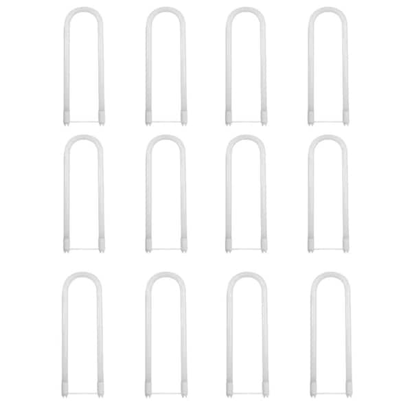 Feit Electric 15-Watt 6 in. T8 G13 Type AB Plug & Play and Ballast Bypass Linear U-Bend LED Tube Light Bulb, Cool White 4000K(12-Pack)