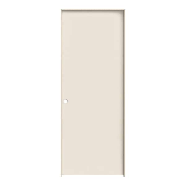 JELD-WEN 24 in. x 80 in. Primed Right-Hand Flush Hardboard Single Prehung Interior Door