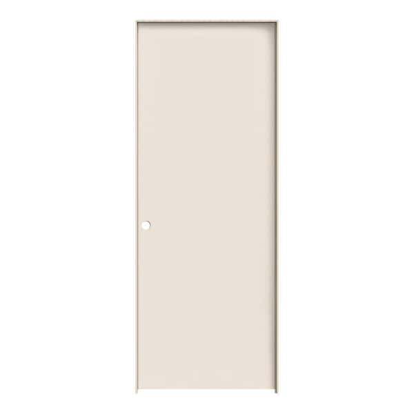 JELD-WEN 32 in. x 80 in. Primed Right-Hand Flush Hardboard Single Prehung Interior Door