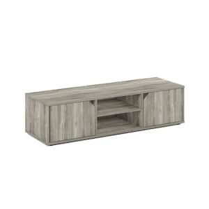 Montale 47.2 in. French Oak TV Stand with 2 Doors Fits TV's up to 55 in. with Adjustable Shelves