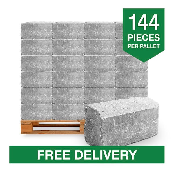 RumbleStone 10.5 in. x 3.5 in. x 5.25 in. Greystone Concrete Edger (144 Pcs. / 125 Lin. ft. / Pallet)