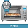 BLACK+DECKER 1500 W 8-Slice Black and Silver Countertop Convection Toaster  Oven with Temperature Controls 985118637M - The Home Depot