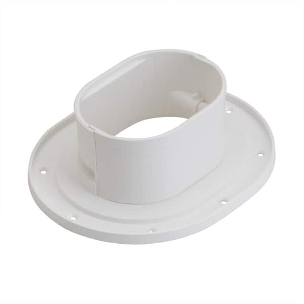 Fortress Lineset Covers 4.5 in. Wall Flange White 122