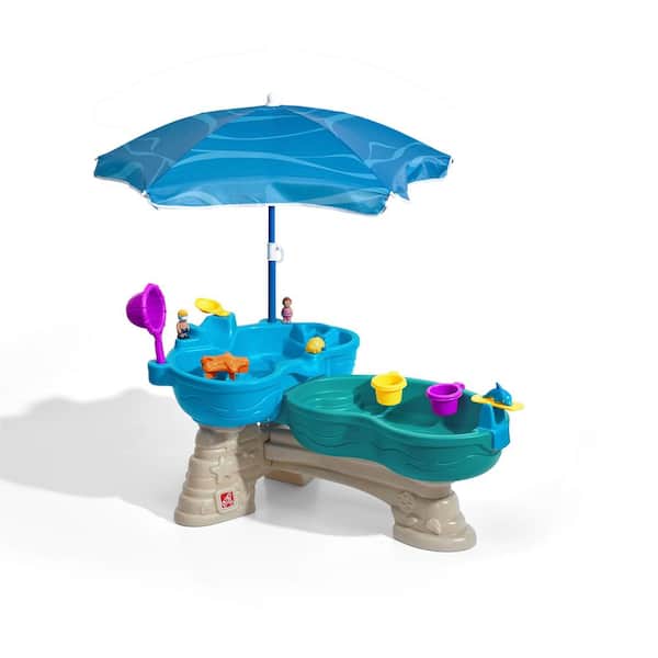 Spill and Splash Seaway Toddler Water Table with Large Play Space and 10 Accessories