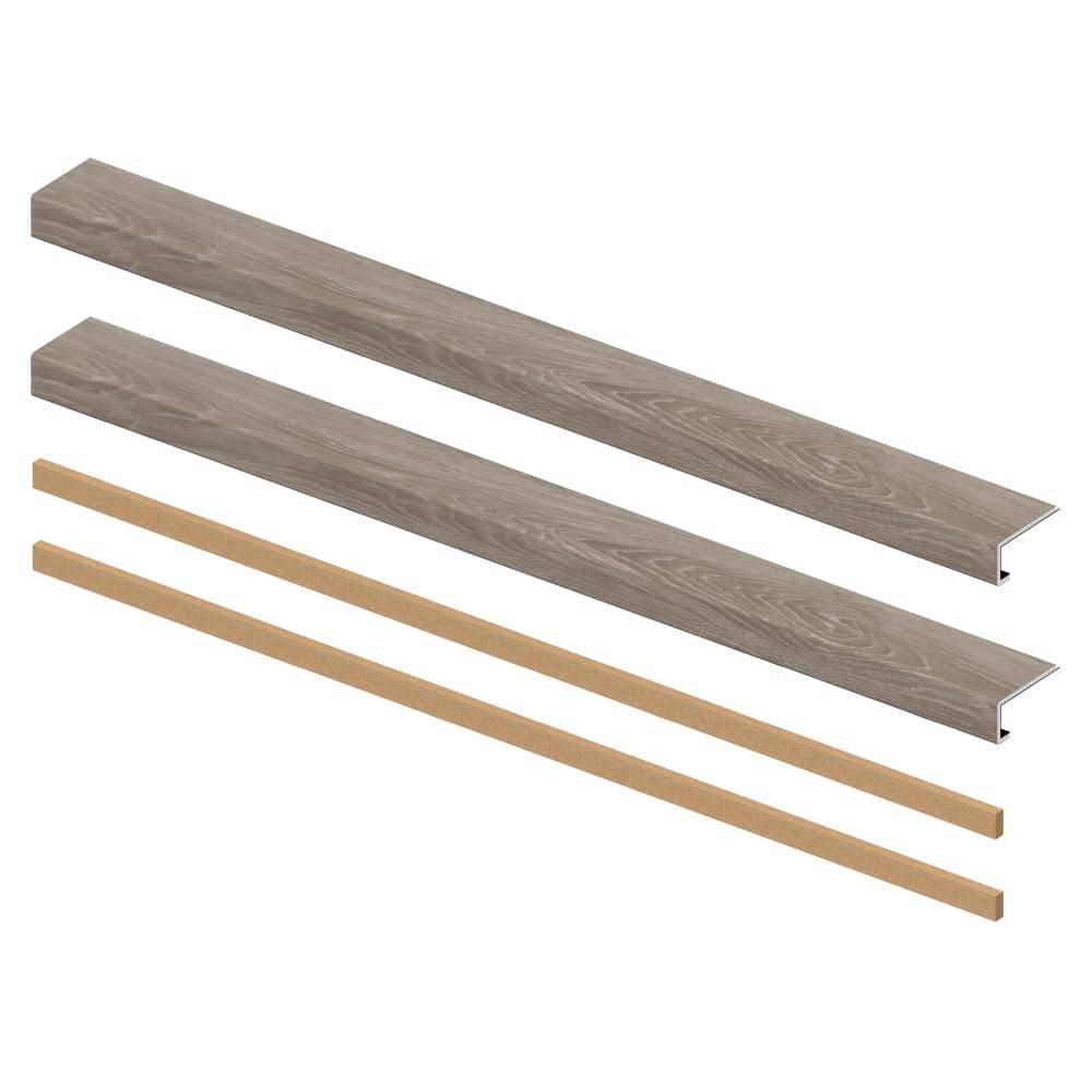 Shellman Village Oak 6.5 mm x 46 in. x 4 in. Exact Match Small Square Nose Open Stair Return/Landing Kit (2-Pack) price history on PriceWatchPro