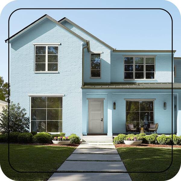 BEHR PREMIUM PLUS 1 gal. #M480-3 Bengal Blue Flat Exterior Paint