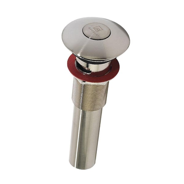 DECOLAV 2.717 in. H x 8.6875 in. D Push Button Closing Umbrella Drain