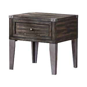 Luca Gray and Dark Oak End Table