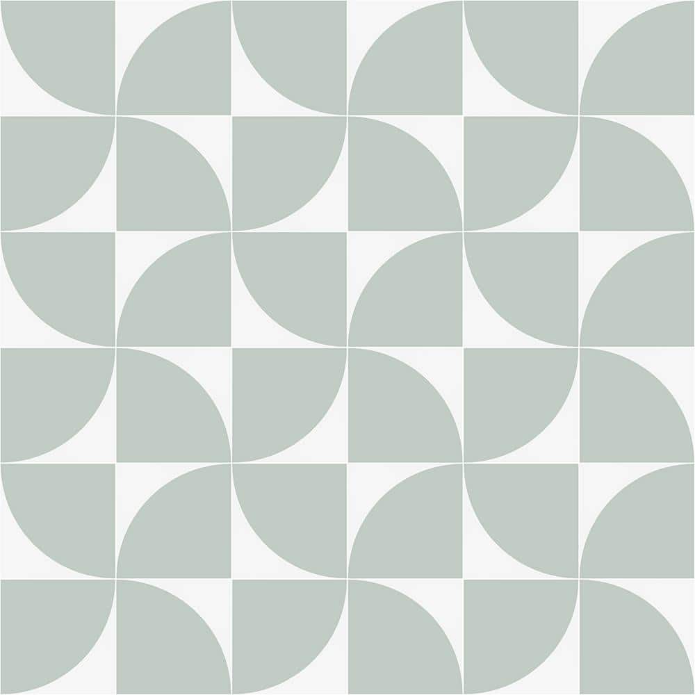 Tarin 8" x 8" Green Matte Porcelain Encaustic Tile