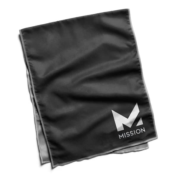 Mission 12.25 in. W x 33 in. L Hydro Active Microfiber Towel Black