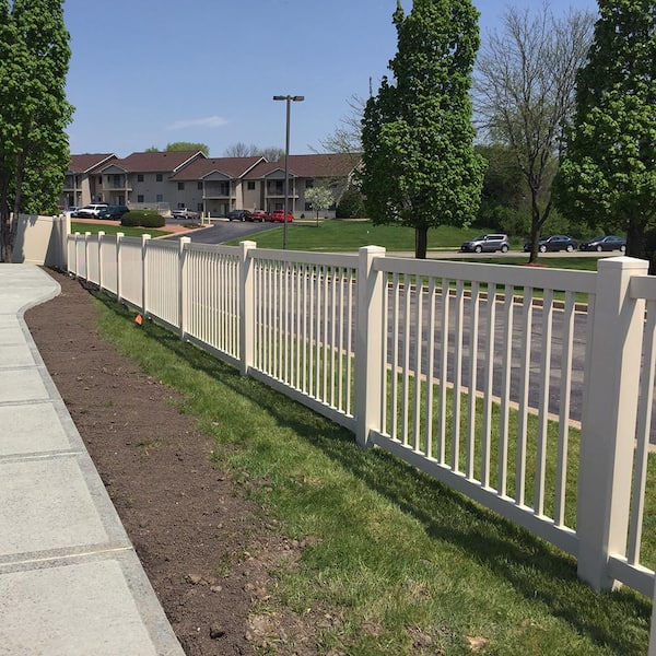 Weatherables Neptune 4 ft. W x 4 ft. H Tan Vinyl Pool Fence Gate