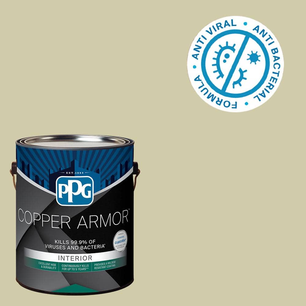 COPPER ARMOR 1 gal. PPG11143 Canary Grass SemiGloss Antiviral and