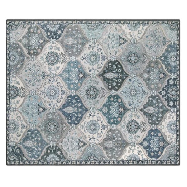2x3 Rugs for Entryway Non-Slip Washable Indoor Door Mat,Blue