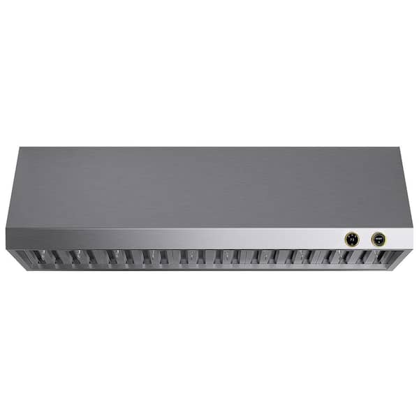 Kucht 60 in. Ducted Under Cabinet Range Hood in Stainless Steel and Gold Accents with Round Display