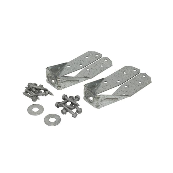 Simpson Strong-Tie DTT ZMAX Galvanized Deck Tension Tie for 2x Nominal Lumber with 1-1/2 in. SDS Screws (2-Pack)