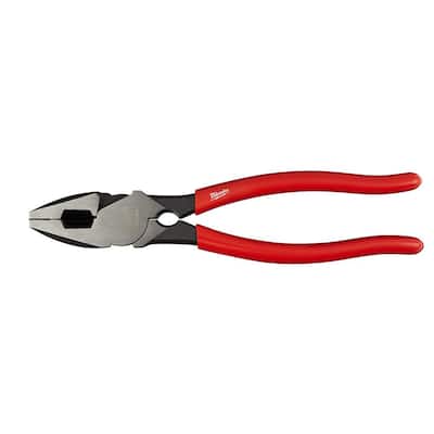 9 in. High Leverage Linesman's Pliers with Thread Cleaner