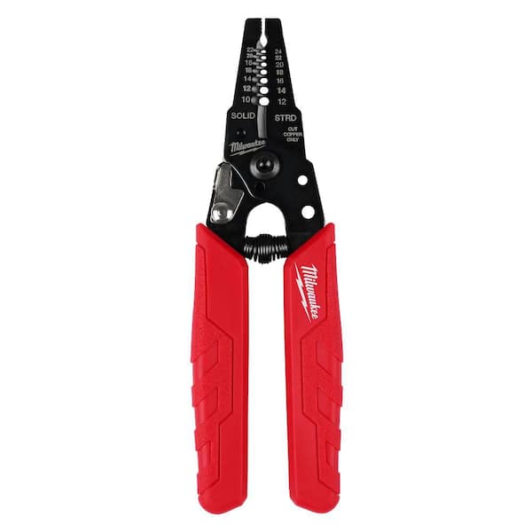 Milwaukee 10-24 AWG Compact Wire Stripper/Cutter with Comfort Grip