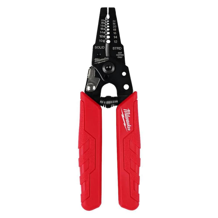Milwaukee 10-24 AWG Compact Wire Stripper/Cutter with Comfort Grip