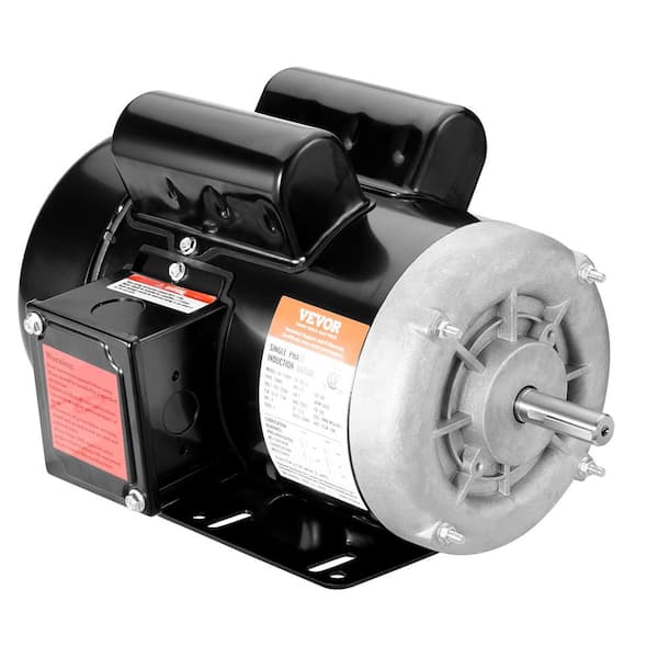 VEVOR 1.5 HP Electric Motor 3450 RPM, AC 115V/230V, 56 Frame Air Compressor Motor Single Phase, 5/8 in. Keyed Shaft, CW/CCW
