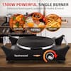 Elexnux Portable Single Burner 7.6 in. Black Electric Stove 1500-Watt Hot  Plate with Anti-scald handles FYDQESXY3103B - The Home Depot