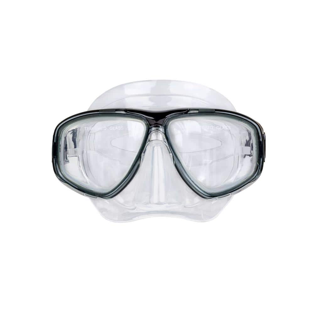 Poolmaster Black Sport Dive Mask and Snorkel Diving Set 00079
