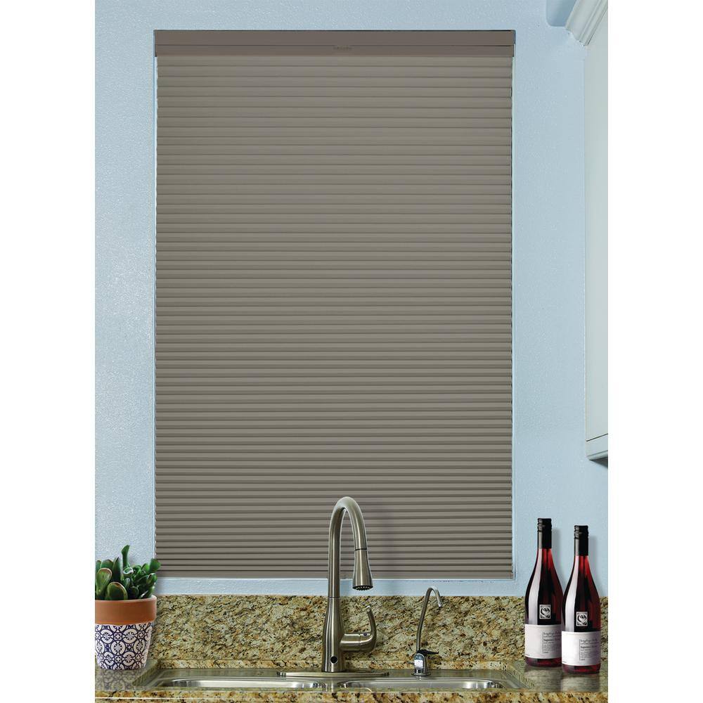 Antique Pewter Cordless Top Down Bottom Up Blackout 9/16 in. Single Cell Cellular Fabric Shade 37.5 in. W x 72 in. L price history on PriceWatchPro
