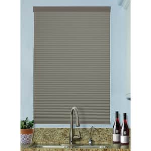 Antique Pewter Cordless Top Down Bottom Up Blackout 9/16 in. Single Cell Cellular Fabric Shade 72 in. W x 72 in. L
