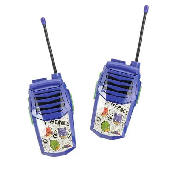 PJMASKS PJ Masks 2-in-1 Walkie Talkies with Built In Flashlight in Blue and Green