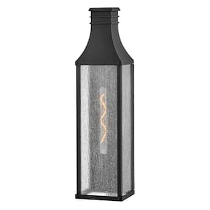 Beacon Hill 1-Light Museum Black Hardwired Outdoor Wall Lantern Sconce