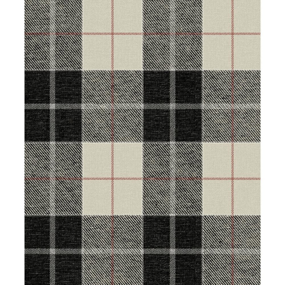 Blacksmith & Red Plaid Vinyl Peel and Stick Wallpaper Roll