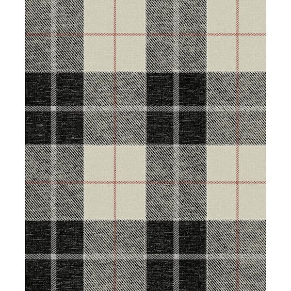 Blacksmith & Red Altarinda Plaid Vinyl Peel and Stick Wallpaper Roll (31.35 sq. ft.)