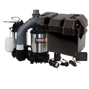 1/2 HP Battery Back Up Sump Pump System